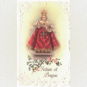 Infant of Prague prayer cards