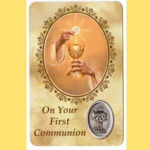 First Communion prayer card