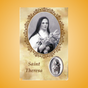 St Thérèse of Lisieux prayer card