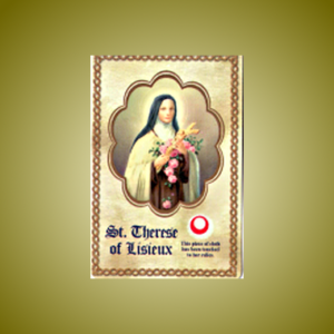 St Thérèse of Lisieux Relic prayer card