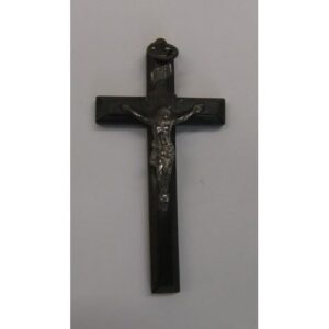 Vintage black crucifix 9cm