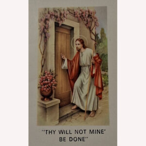"Thy will, not  mine, be done", Easter Prayer Card