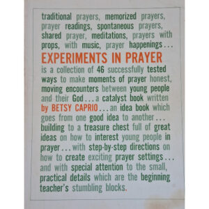Experiments in Prayer - Vintage Book