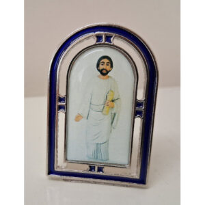 Metal Stand with a Picture of Saint Jude