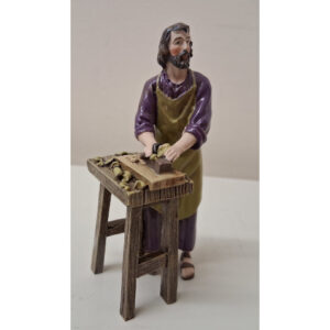Saint Joseph - the Worker 4" Statue, prayer card in presentation box
