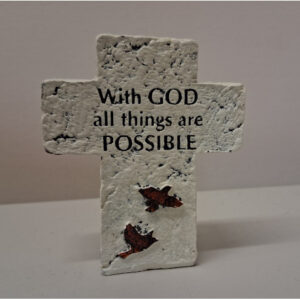Blessing Cross - With God all things are possible 3"