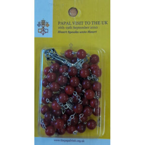 Papal Visit to the UK September 2010 Red Rosary