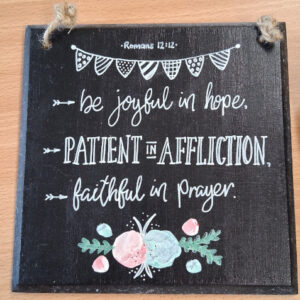 Romans 12:12 Wall Hanging