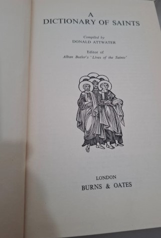 Vintage/Classic 'A Dictionary of Saints'-1958 Revised Edition