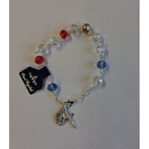 Multicoloured Rosary Bracelet, With Miraculous Medal